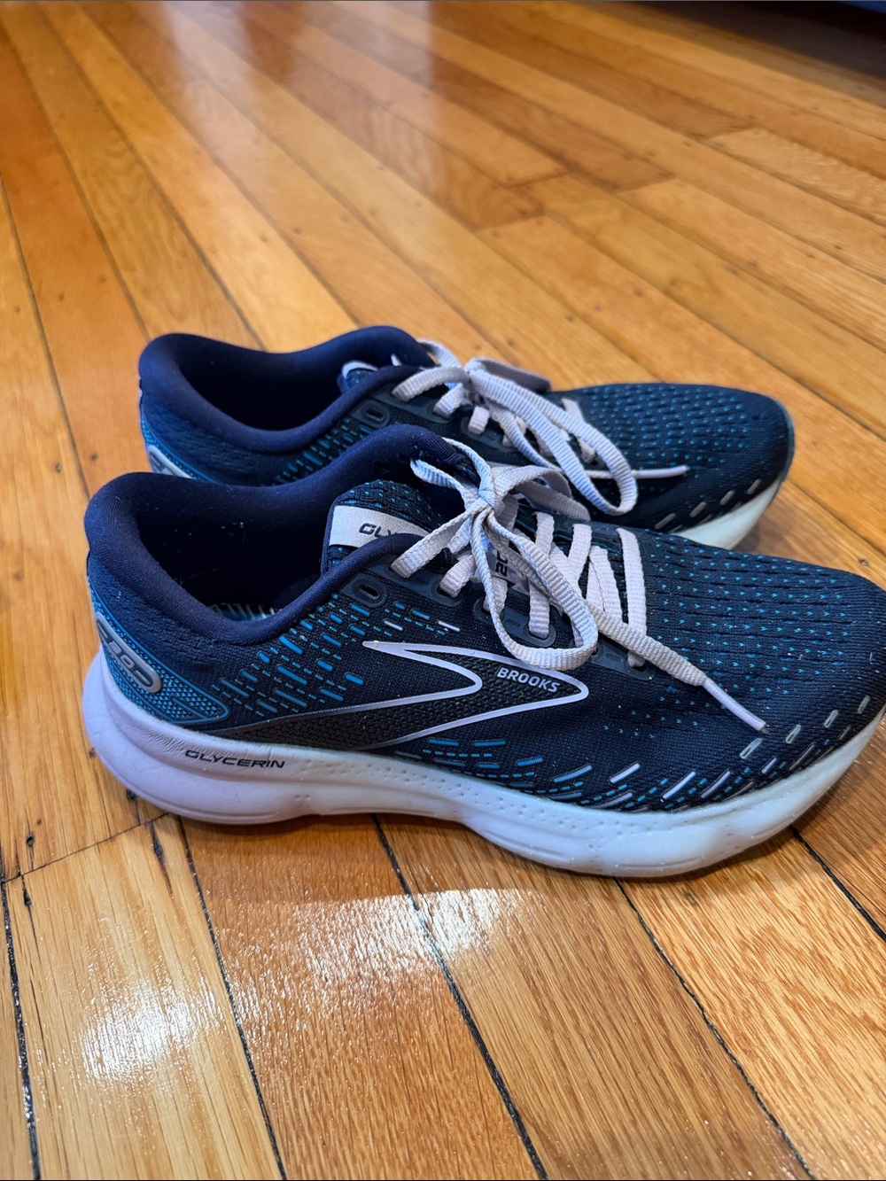 Brooks Women’s Glycerin Running Shoes in Navy and Purple